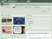 Tablet Screenshot of maia1995.deviantart.com