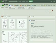Tablet Screenshot of nkato.deviantart.com