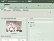 Tablet Screenshot of ledandink.deviantart.com