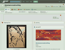 Tablet Screenshot of messmanswoodworking.deviantart.com