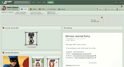 Desktop Screenshot of cherryblood.deviantart.com