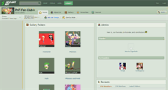 Desktop Screenshot of pnf-fan-club.deviantart.com