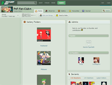 Tablet Screenshot of pnf-fan-club.deviantart.com