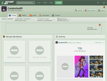 Tablet Screenshot of constorion89.deviantart.com