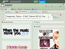 Tablet Screenshot of anabbieber.deviantart.com