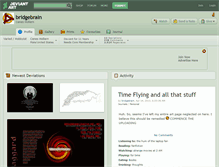 Tablet Screenshot of bridgebrain.deviantart.com