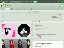 Tablet Screenshot of dragonpony.deviantart.com