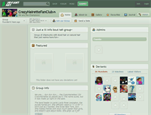 Tablet Screenshot of crazyhairettefanclub.deviantart.com