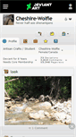 Mobile Screenshot of cheshire-wolfie.deviantart.com