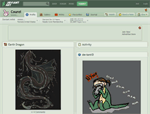 Tablet Screenshot of courei.deviantart.com