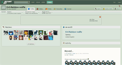 Desktop Screenshot of evil-rainbow-wolfie.deviantart.com