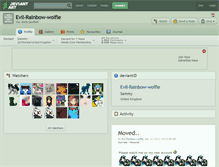 Tablet Screenshot of evil-rainbow-wolfie.deviantart.com