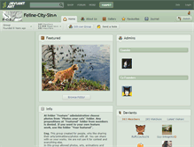 Tablet Screenshot of feline-city-sin.deviantart.com