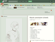 Tablet Screenshot of myme1.deviantart.com