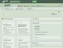 Tablet Screenshot of jackie86.deviantart.com