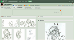 Desktop Screenshot of darkshe-wolf.deviantart.com