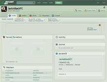 Tablet Screenshot of jackattackfc.deviantart.com