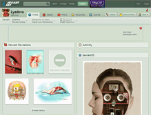 Tablet Screenshot of lyadova.deviantart.com