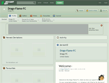 Tablet Screenshot of drago-flame-fc.deviantart.com