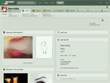 Tablet Screenshot of neo-mika.deviantart.com