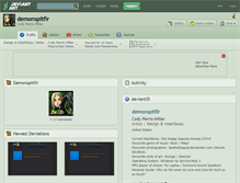Tablet Screenshot of demonspitfir.deviantart.com