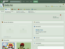 Tablet Screenshot of maddy-chan.deviantart.com