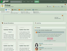 Tablet Screenshot of fir3scar.deviantart.com
