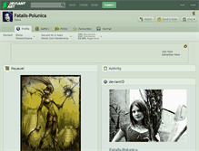 Tablet Screenshot of fatalis-polunica.deviantart.com