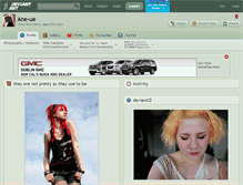 Tablet Screenshot of ane-ue.deviantart.com