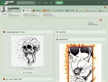 Tablet Screenshot of justwithit.deviantart.com