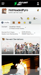 Mobile Screenshot of hotheadedpyro.deviantart.com