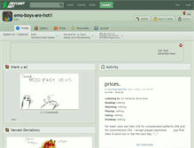 Tablet Screenshot of emo-boys-are-hot1.deviantart.com