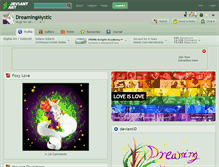 Tablet Screenshot of dreamingmystic.deviantart.com