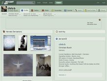 Tablet Screenshot of chris-b.deviantart.com