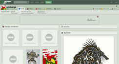 Desktop Screenshot of carabunga.deviantart.com