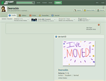 Tablet Screenshot of deerockin.deviantart.com