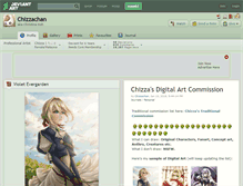 Tablet Screenshot of chizzachan.deviantart.com