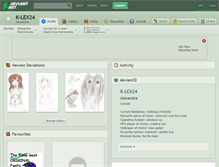 Tablet Screenshot of k-lex24.deviantart.com