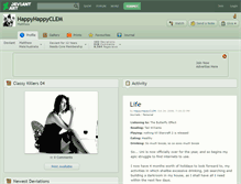 Tablet Screenshot of happyhappyclem.deviantart.com