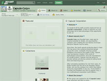 Tablet Screenshot of capsule-corp.deviantart.com