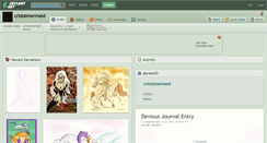 Desktop Screenshot of cristalmermaid.deviantart.com