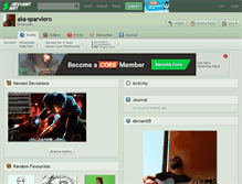 Tablet Screenshot of aka-sparviero.deviantart.com