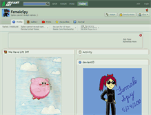 Tablet Screenshot of femalespy.deviantart.com