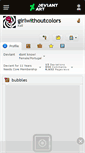 Mobile Screenshot of girlwithoutcolors.deviantart.com