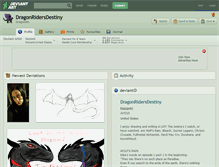 Tablet Screenshot of dragonridersdestiny.deviantart.com