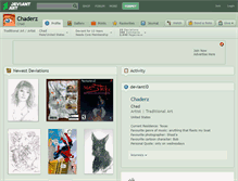 Tablet Screenshot of chaderz.deviantart.com