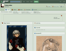 Tablet Screenshot of lione-alex.deviantart.com