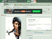 Tablet Screenshot of aderline.deviantart.com