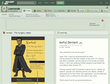 Tablet Screenshot of leamonde.deviantart.com