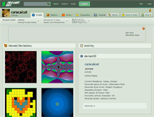 Tablet Screenshot of caracalcat.deviantart.com